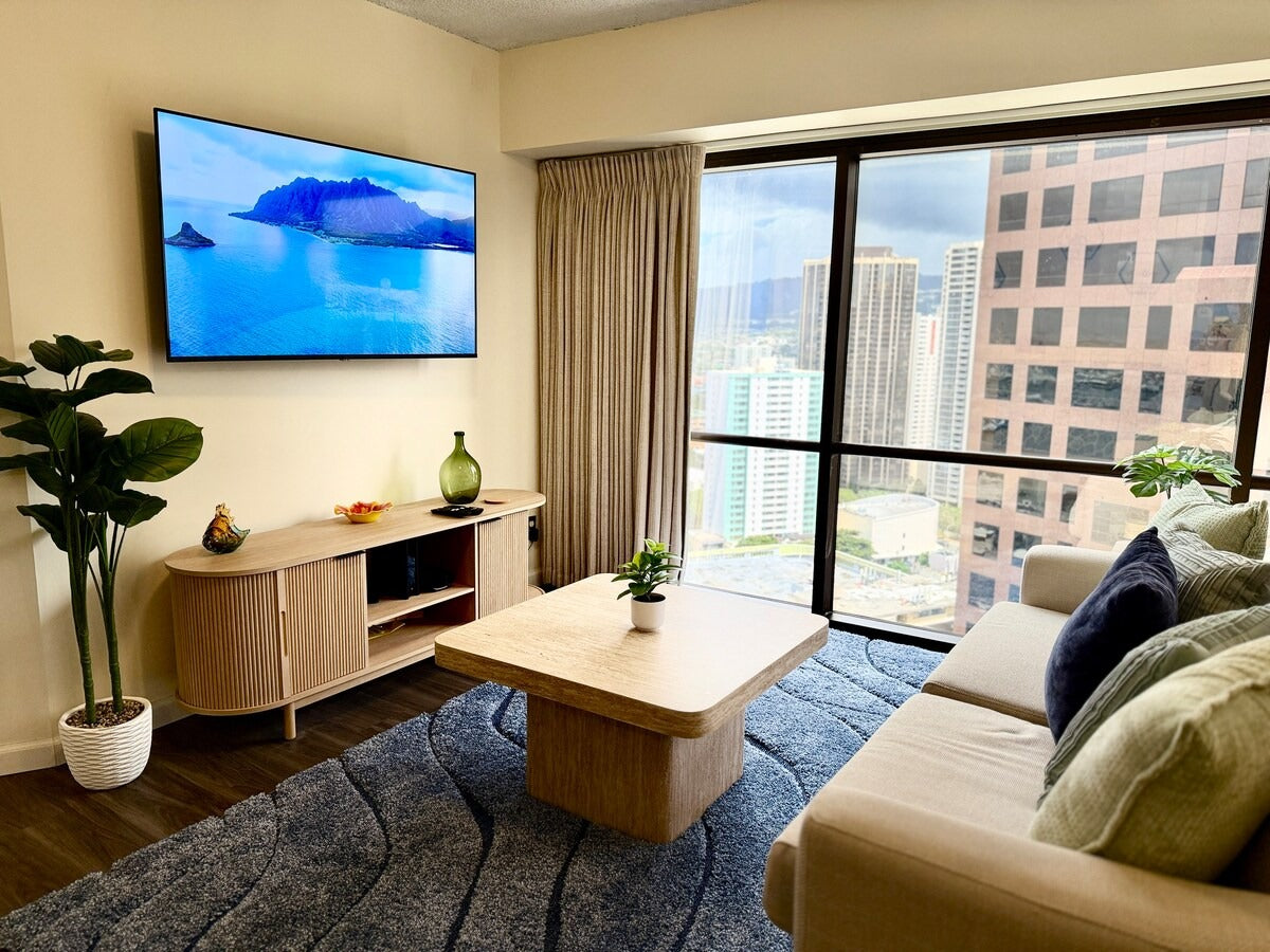 Honolulu Ocean/Mountain View Stay-Parking/Laundry