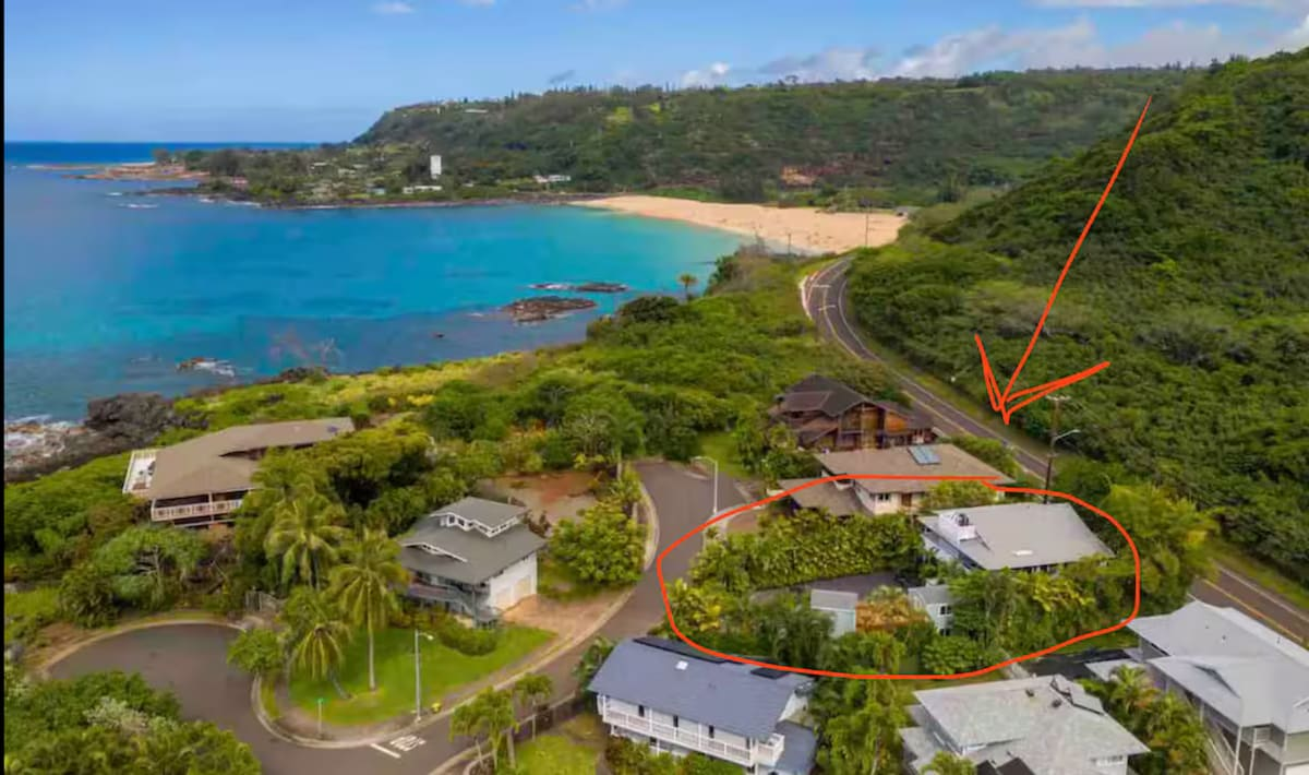 Waimea Bay Studio With Sauna - Walk to beach!